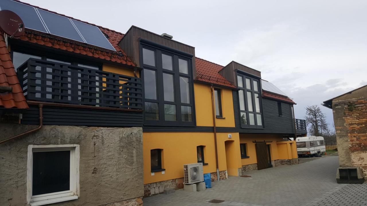 Ferienwohnung auf dem Bauernhof Grossraeschen Exterior foto